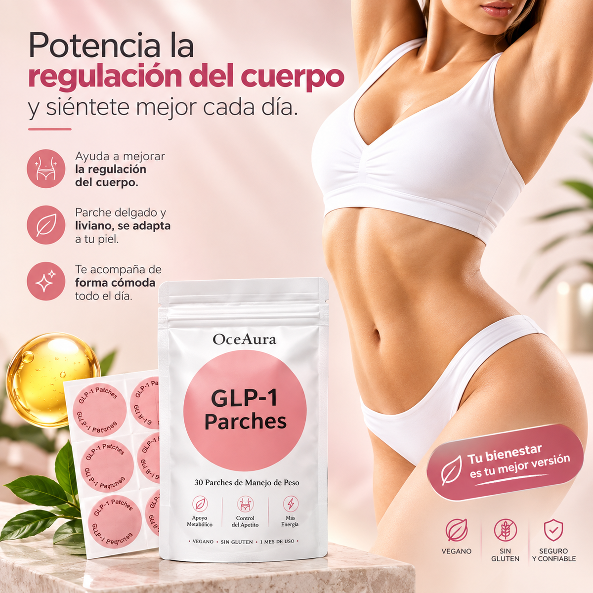 Parches GLP-1 Naturales Adelgazante