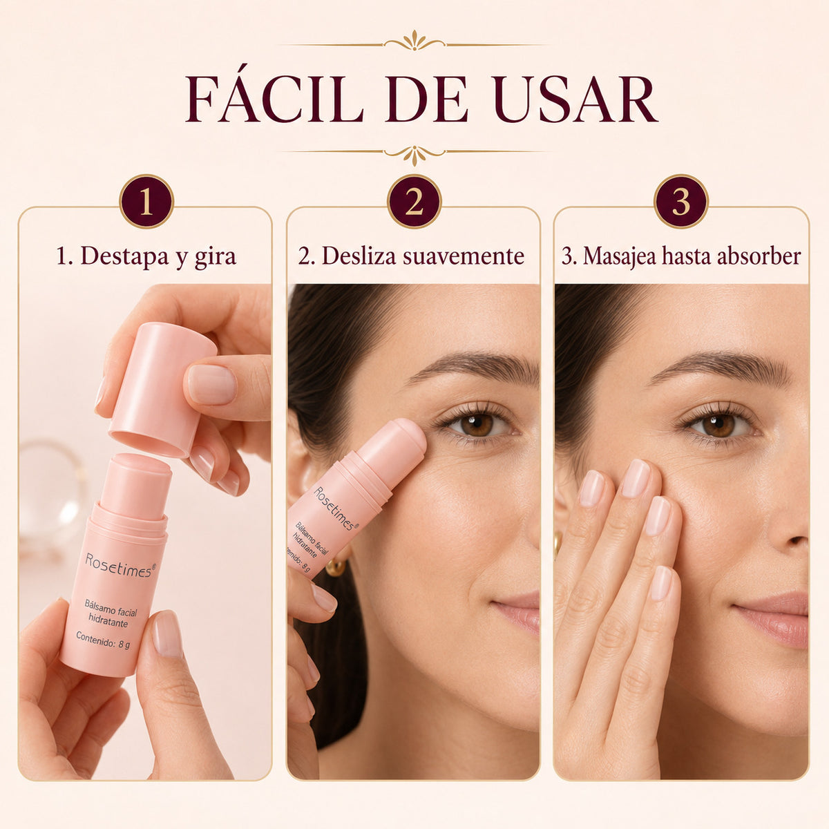 Balsamo Facial Hidratante Antiarrugas